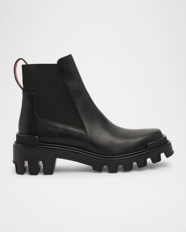 Loewe Men's Terra Leather Chelsea Boots | Neiman Marcus