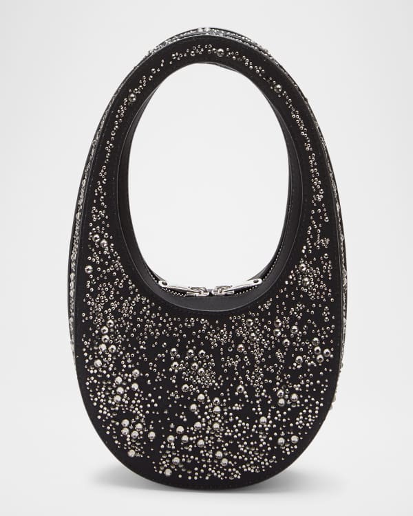 Coperni Zebra-Print Ring Pouch Top-Handle Bag | Neiman Marcus
