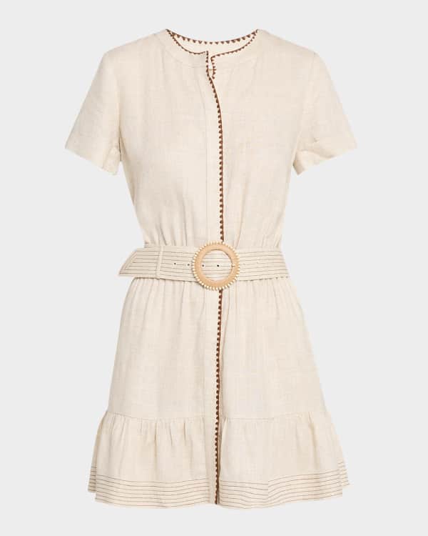 Ramy Brook Yuka Floral Chambray Burnout Midi Dress | Neiman