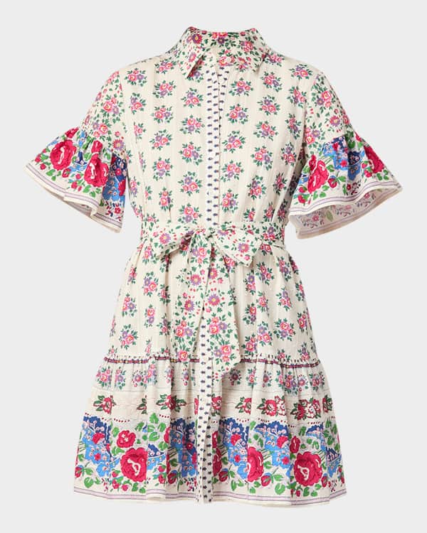 【Merlette】ASTER DRESS Astra Dress in Mosaic Drift Print
