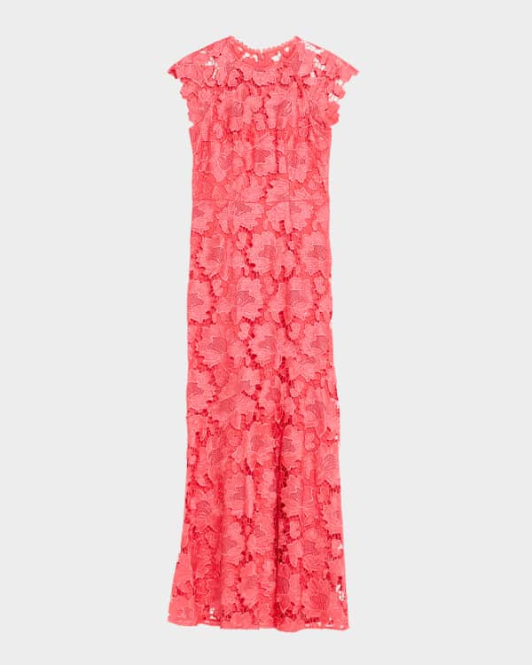 chinese dress ladies Shoshanna Andes Lace India Dress - Jet