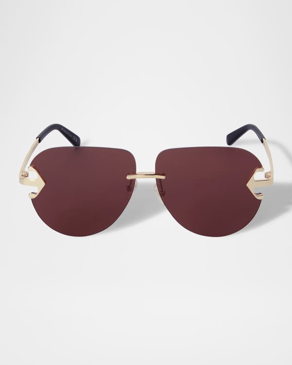 Off-White Men's Yoder Metal Square Sunglasses | Neiman Marcus