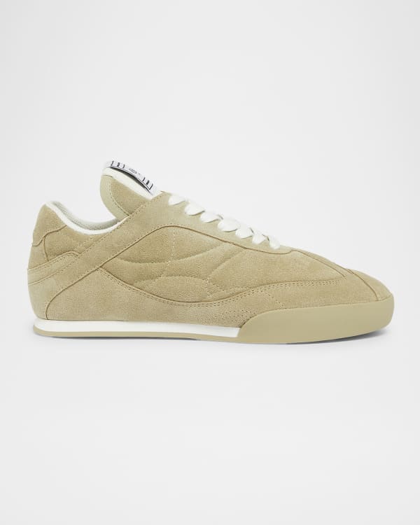 Chloe Nama Mesh and Leather Platform Low-Top Sneakers