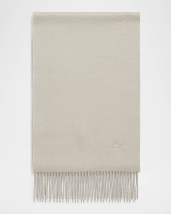 Brioni Men's Stripe Silk Scarf | Neiman Marcus