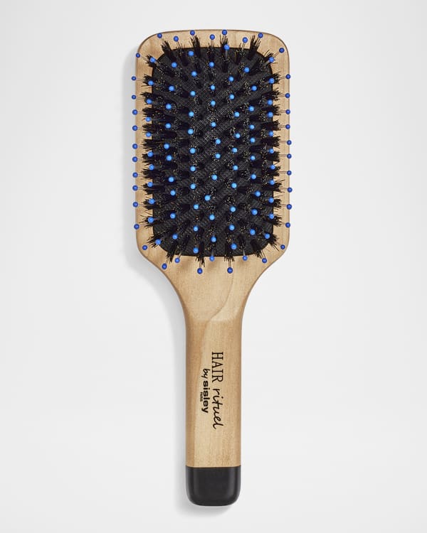 SNOW FOX Gua Sha Hair and Scalp Brush Love Heart Wooden Edition