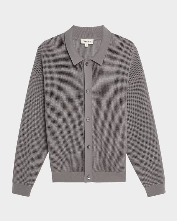 別注　LACOSTEXURBAN RESEARCH CARDIGAN グレー Lacoste Cardigan Sweater Mens Sz 6 XL Gray Casual Button