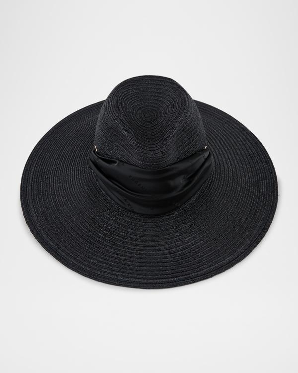 Eugenia Kim Emmanuelle Hemp Fedora With Band | Neiman Marcus display picture 1