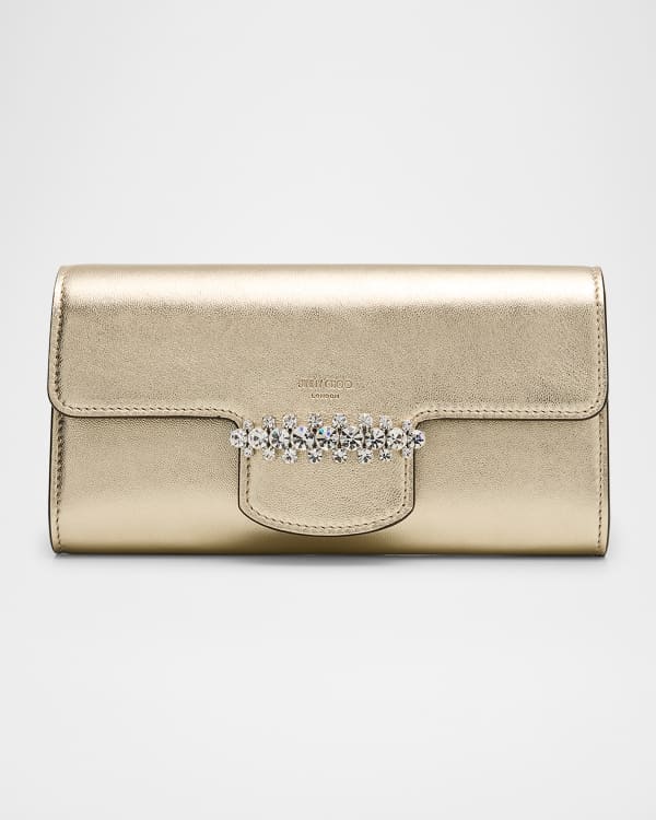 Jimmy Choo Avenue Metallic Leather Wallet on Chain | Neiman Jimmy Choo Avenue Metallic Leather Wallet on Chain | Neiman