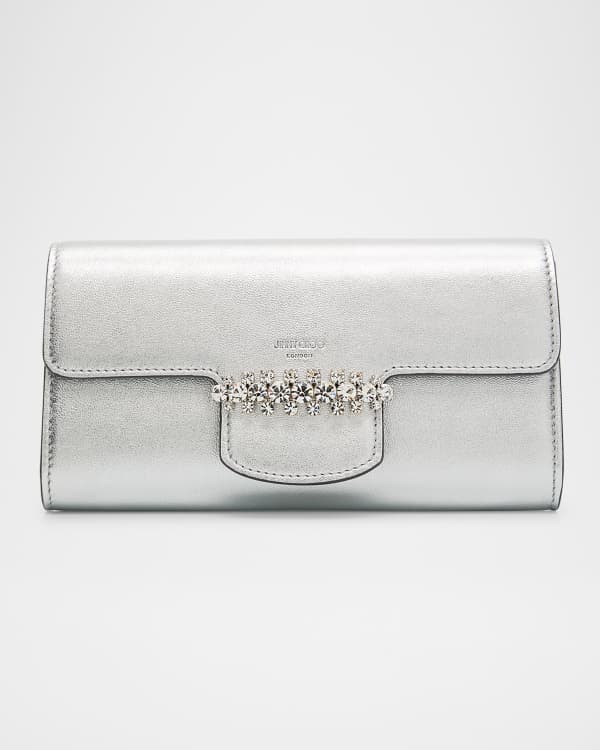 Jimmy Choo Avenue Logo London Pouch Bag | Neiman Marcus
