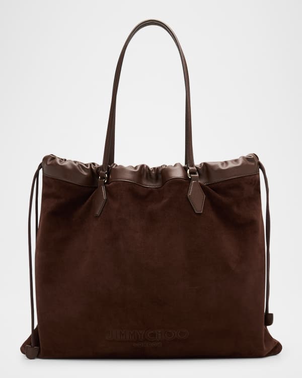ALAIA Mina 16 Tote Bag in Vienne Wave Perforated Leather
