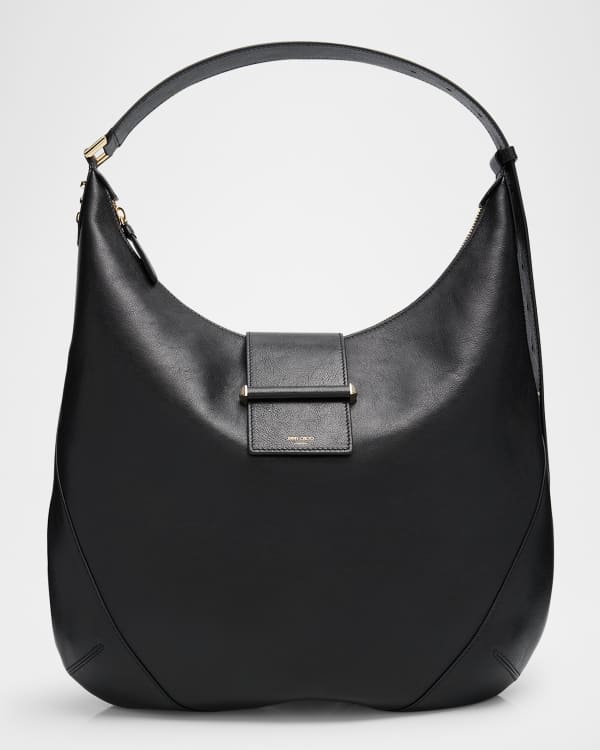 Jimmy Choo Ana Zip Leather Hobo Bag | Neiman Marcus