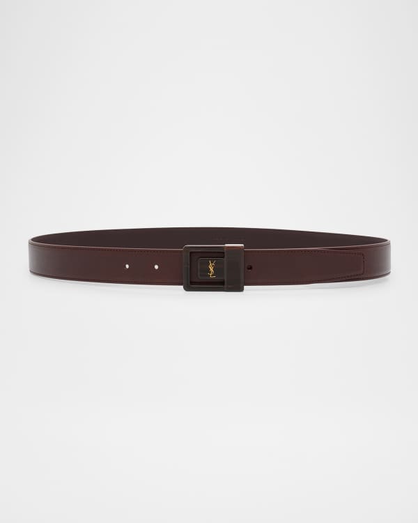 Saint Laurent Butterfly Suede Buckle Belt | Neiman Marcus