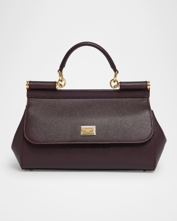 Dolce&Gabbana Sicily Crystal-Embellished Top-Handle Bag