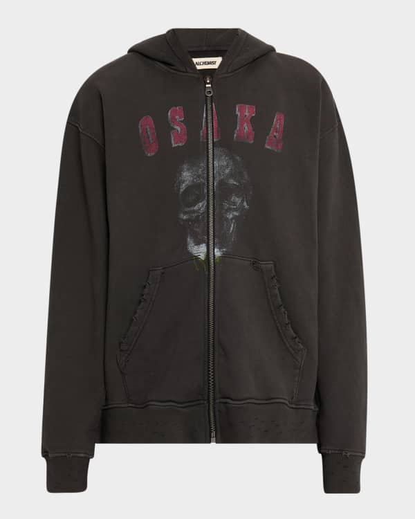 ALCHEMIST - Paisley Print Cotton Hoodie Alchemist