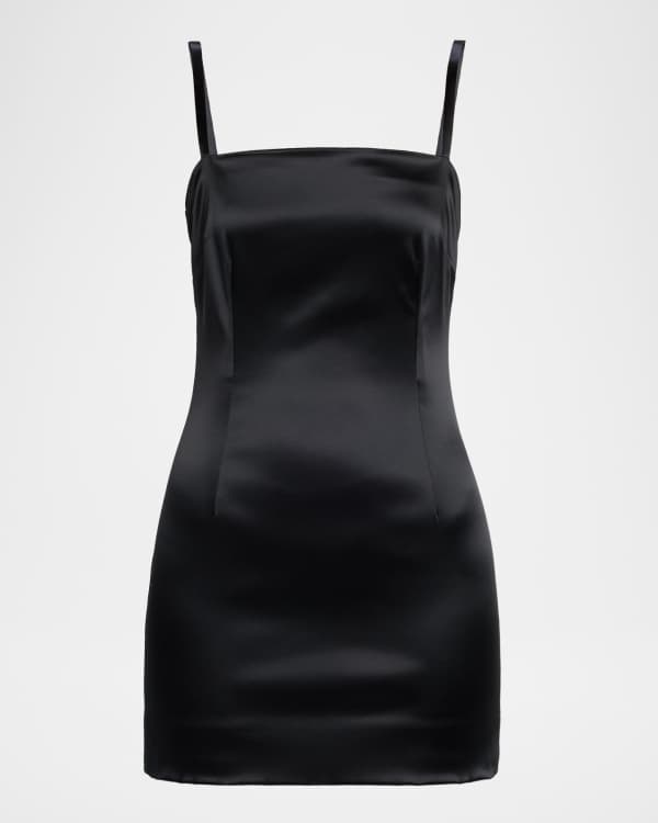 Paillette Embellished Mini Dress with Crystal Trim