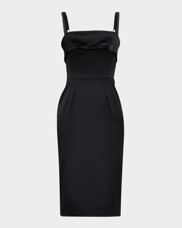 prada cut out dress Embellished Sablé Cutout Midi Size:50 Short vintage prada dress swatches-dani-mini-dress Layla Crochet Mini Dress