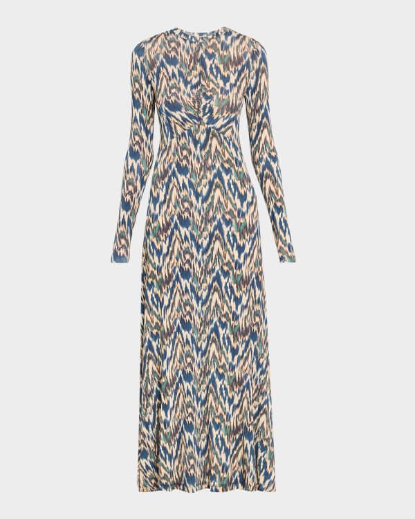 MM6 Maison Margiela Pixel Printed Turtleneck Midi Shift