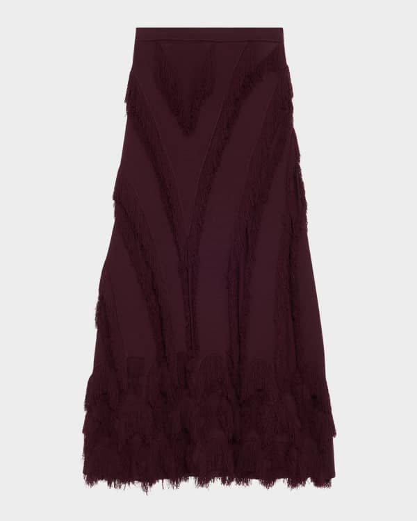スカート Philosophy Di Lorenzo Serafini Wrap-Around Wool-Blend Skirt Philosophy di Lorenzo Serafini Polka-Dot Pleated A-Line Midi