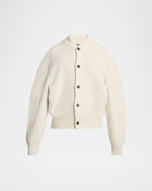 Homme Plisse Issey Miyake Men's Rustic Knit Cardigan | Neiman Marcus