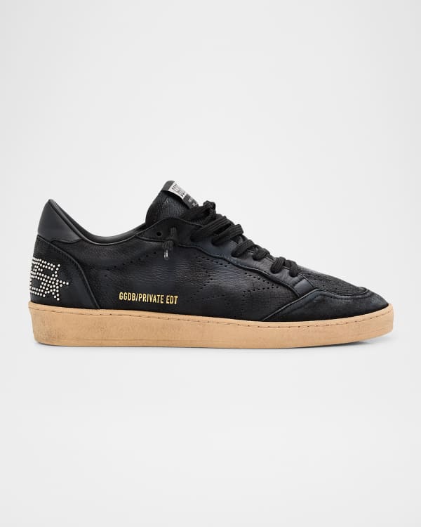 Golden Goose Men's Ballstar Suede Low-Top Sneakers | Neiman Marcus