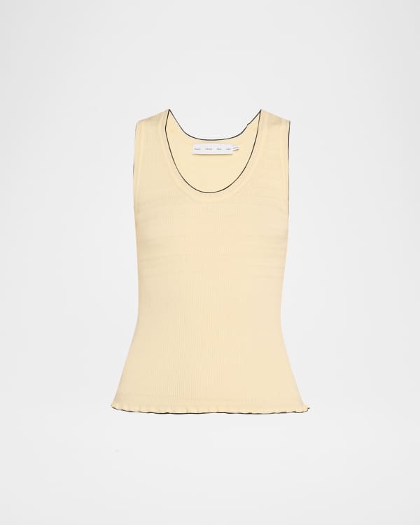 トップス humoresque silk rib tank gray humoresque | ユーモレスク