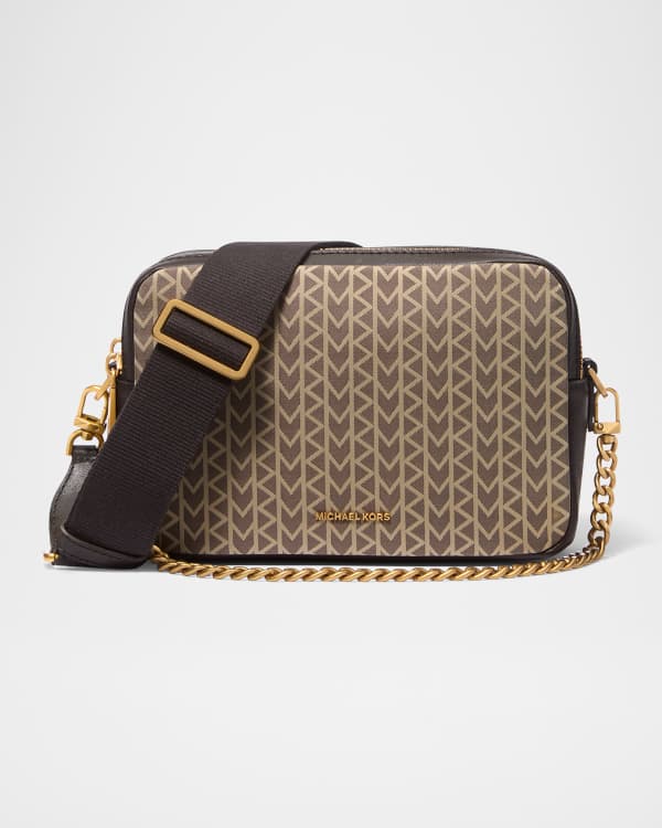 MICHAEL Michael Kors Jet Set Monogram Metallic Crossbody Bag