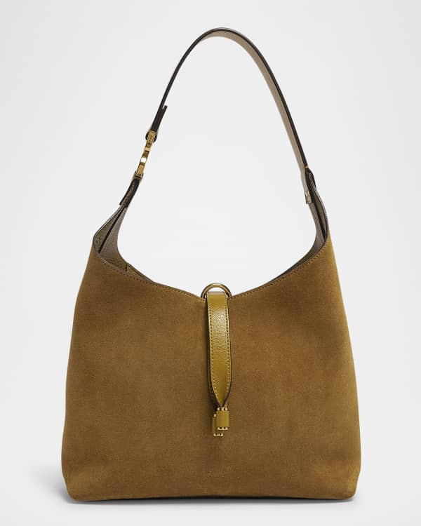 Chloe Mate Large Woven Leather Drawstring Hobo Bag | Neiman