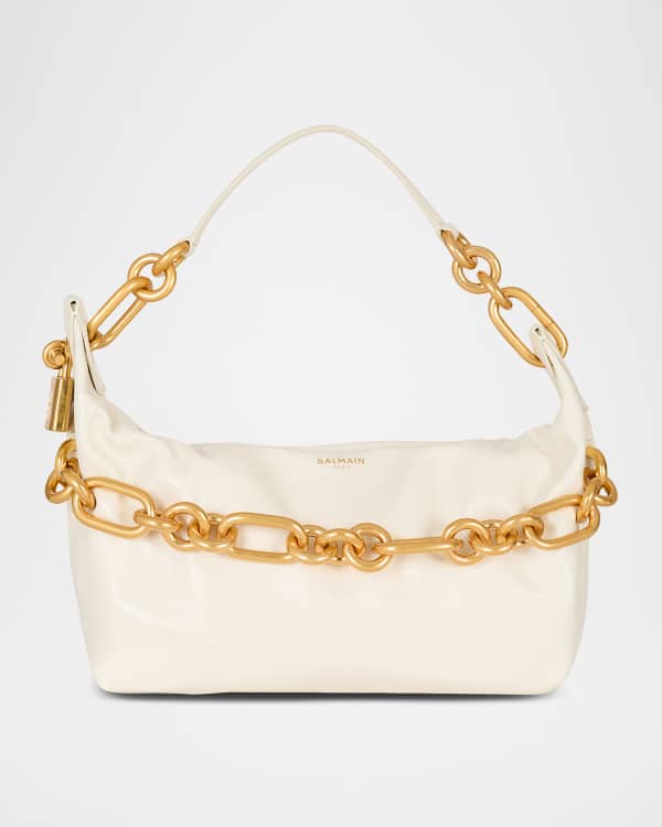 【関税＆送料込み】Balmain Embleme Shoulder Bag Balmain Embleme Shoulder Bag in Grained Leather - Bergdorf