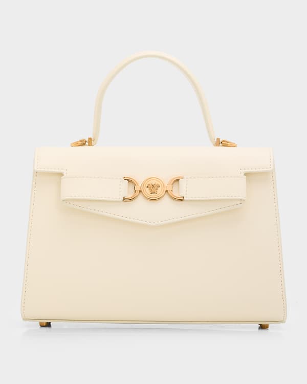 Versace La Medusa Studded Leather Top-Handle Bag | Neiman Marcus