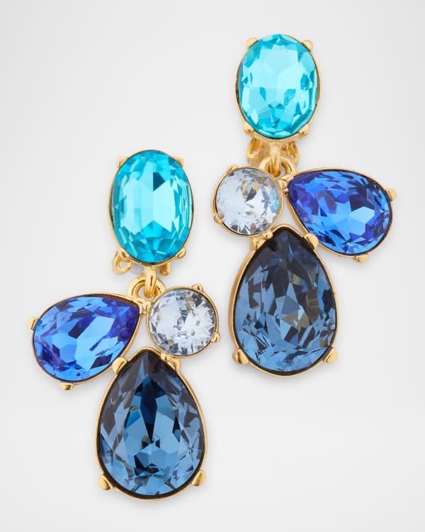 Oscar de la Renta Classic Crystal Drop Earrings | Neiman Marcus
