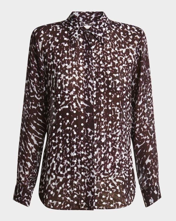 Dries Van Noten Cussia Abstract-Print Wrap Scarf Halter Top