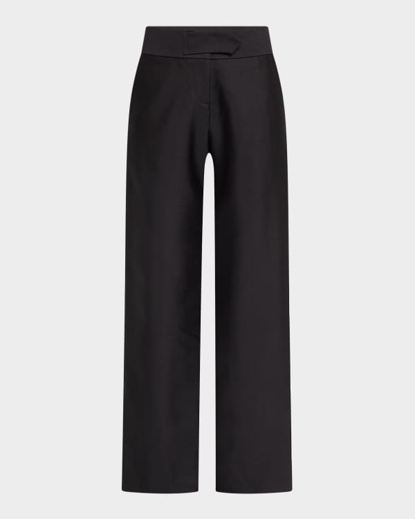 Burberry Madge Wide-Leg Pants | Neiman Marcus
