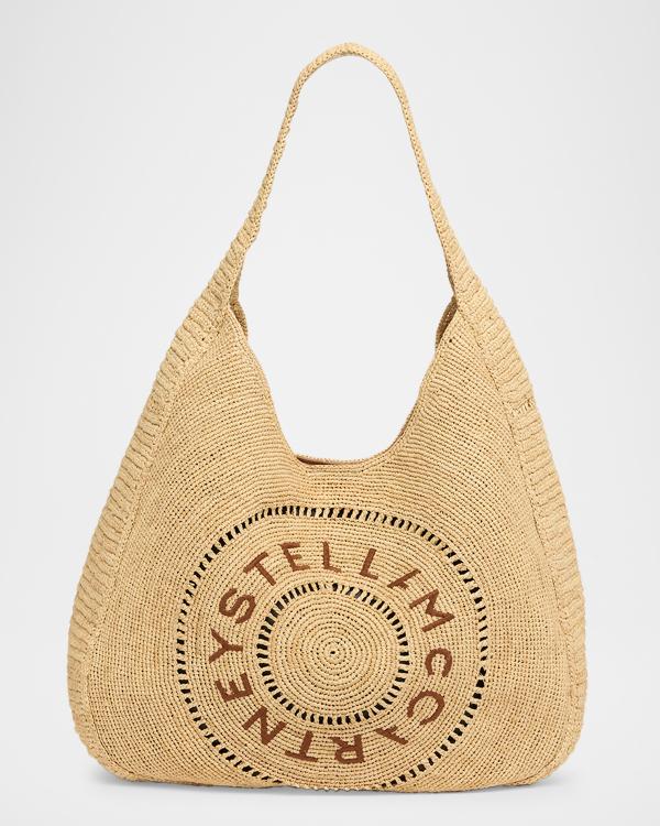 Missoni Small Zig Zag Raffia Hobo Bag | Neiman Marcus