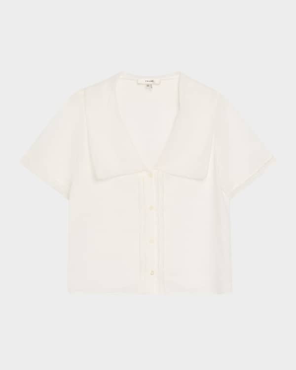 FRAME Sleeveless Sailor Blouse | Neiman Marcus