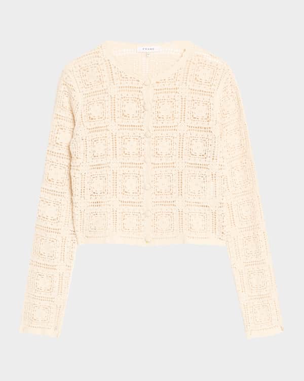 pois♡double mesh Cardigan【beige】 BOLD FOX HEAD PATCH REGULAR CARDIGAN | Maison Kitsuné