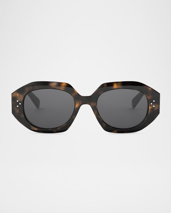 Celine Flattop Two-Tone Shield Sunglasses- chic sunglasses Celine Flattop Two-Tone Shield Sunglasses | Neiman Marcus main image 3