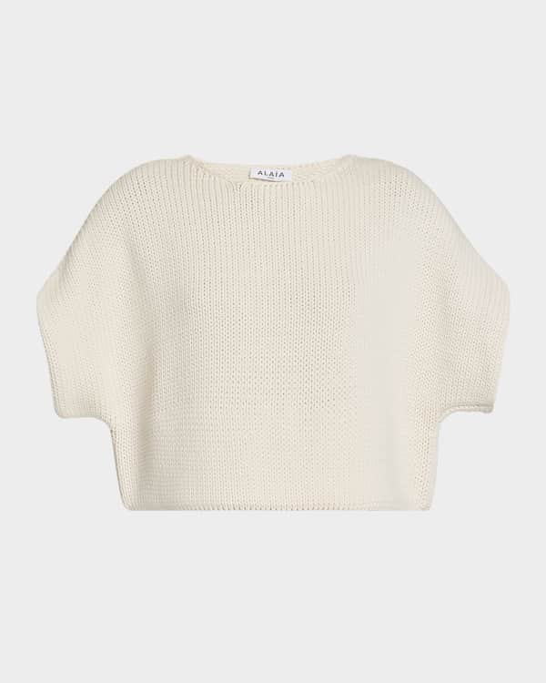 Tシャツ・カットソー Alaia  Crop top Alaïa Logo cropped cotton T-shirt ALAÏA