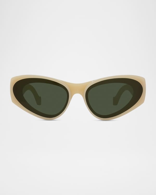 Miu Miu Mirrored Acetate Cat-Eye Sunglasses | Neiman Marcus