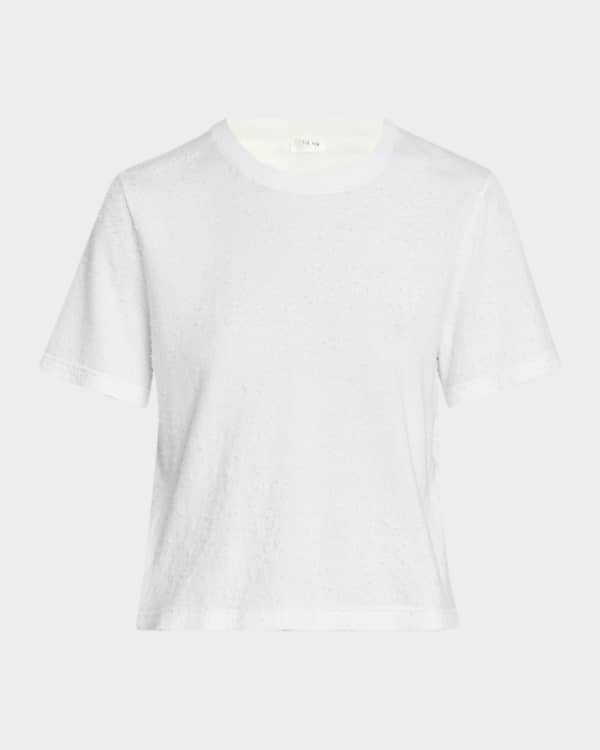 Courreges Short-Sleeve Slim T-Shirt | Neiman Marcus