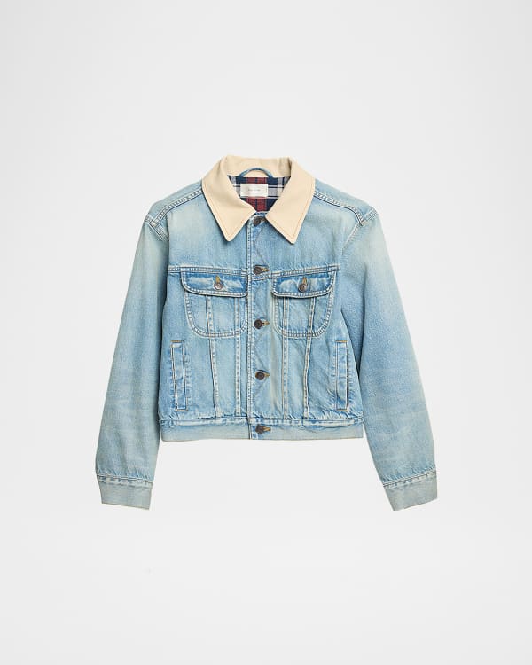 Etro★素敵！llic Paisley Crop Jacket Etro Paisley Jacquard Crop Denim Jacket | Neiman Marcus