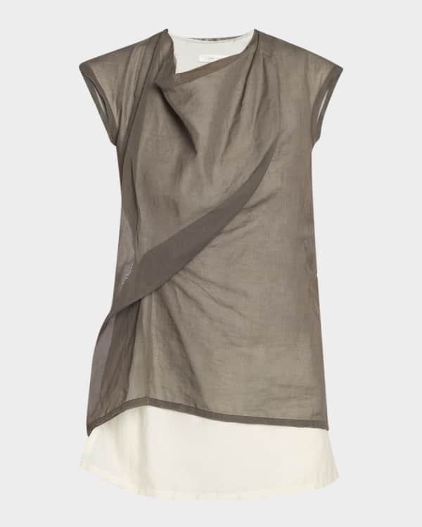 Asymmetrical Top with Button Detail