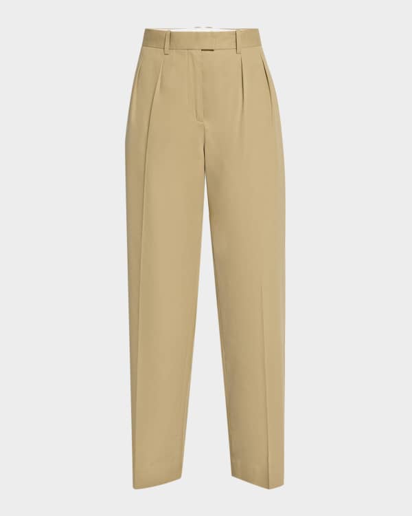 【送料&関税込】The Row Jesse Pant THE ROW Jesse wool and silk-blend straight-leg pants | NET-A