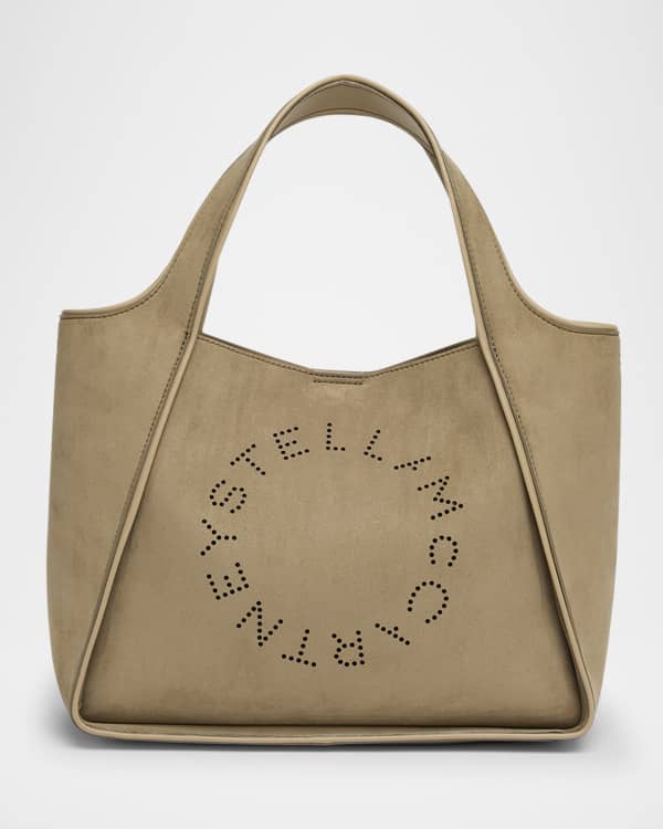 Stella McCartney Logo Canvas Shopper Tote Bag | Neiman Marcus