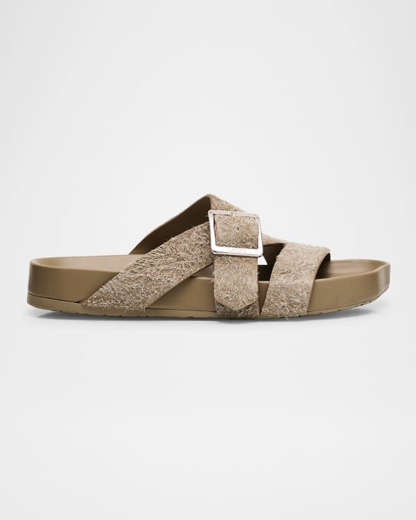 【LOEWE】L814465X76 EASE BUCKLE SANDAL Ease Buckle sandal in vegetal calfskin Black - LOEWE