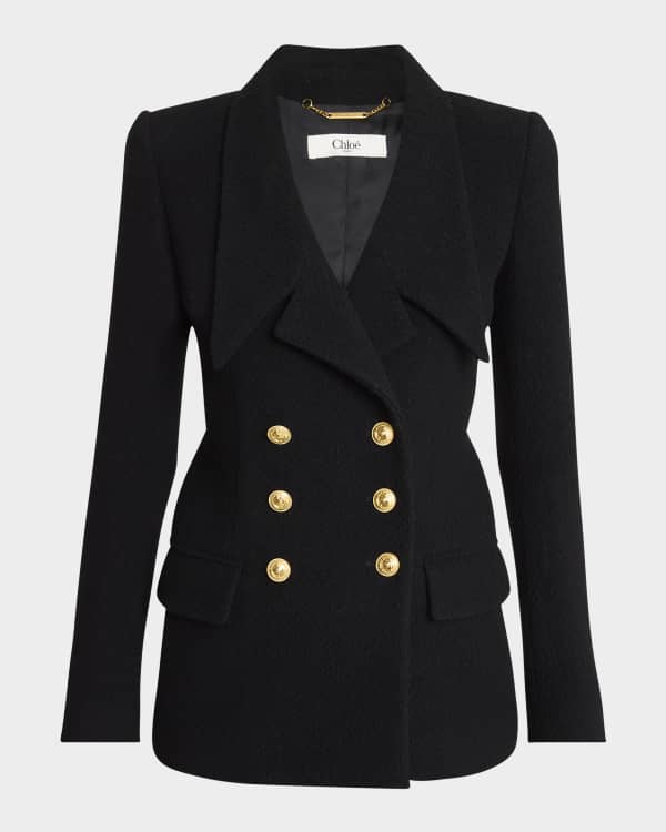 ジャケット CHLOE Giacca Chloe Leopard-Print SIngle-Breasted Jacket | Neiman Marcus