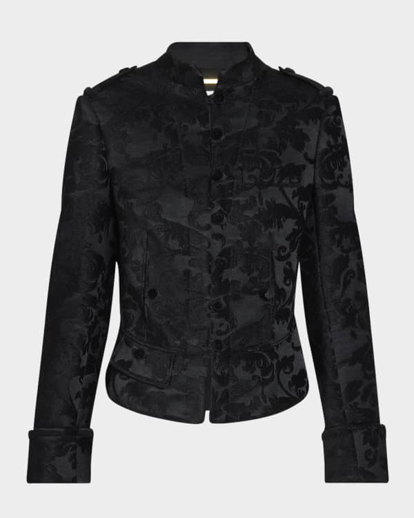 Chloe Wool Blazer with Chain Detail | Neiman Marcus