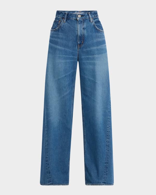 デニム・ジーパン CULT GAIA Women Denims PT2835CO Blue Cult Gaia Sydney Belted Grommet Wide-Leg Denim Pants