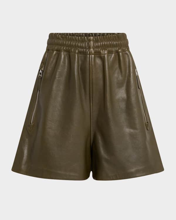 Jil Sander High-Rise Knit Bermuda Shorts | Neiman Marcus