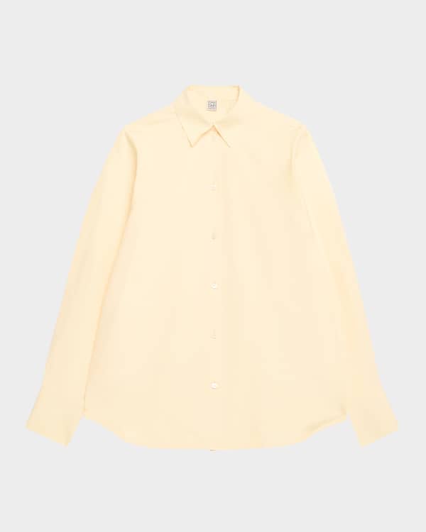 Toteme Kimono Sleeve Striped Button-Down Shirt | Neiman Marcus