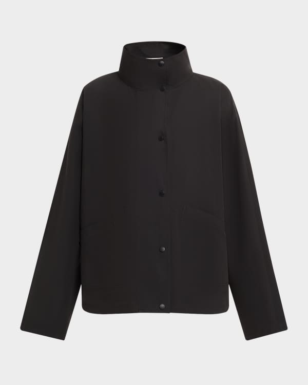 Toteme Organic Cotton Cropped Jacket | Neiman Marcus